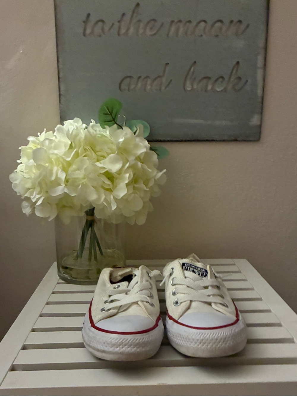 WOMENS  - WHITE CONVERSE SHORELINE  🌺